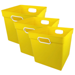 (3 EA) CUBE BIN YELLOW