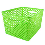 LARGE LIME WOVEN BASKET