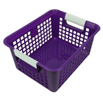 PURPLE BOOK BASKET