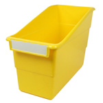 YELLOW SHELF FILE WITH LA BEL HOLDER