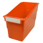 ORANGE SHELF FILE WITH LA BEL HOLDER