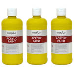 (3 EA) ACRYLIC PAINT 16 O Z CHROME