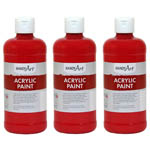 (3 EA) ACRYLIC PAINT 16 O Z BRITE