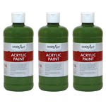 (3 EA) ACRYLIC PAINT 16 O Z GREEN