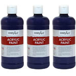 (3 EA) ACRYLIC PAINT 16 O Z VIOLET