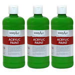 (3 EA) ACRYLIC PAINT 16 O Z LIGHT