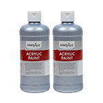 (2 EA) 16OZ SILVER ACRYLI C PAINT