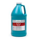 TURQUOISE ACRYLIC PAINT H ALF GALLON