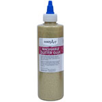 WASHABLE GLITTER GLUE 8 O Z GOLD