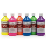 6/ST 8OZ ACRYLIC FLUORESC ENT PAINT