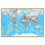 CONTEMPORARY WORLD 24X36I N WALL MAP