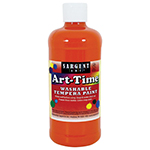 ORANGE ART-TIME WASHABLE PAINT 16OZ