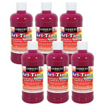 (6 EA) GLITTER TEMPERA 16 OZ MAGENTA