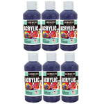 (6 EA) ACRYLIC PAINT 8 OZ VIOLET