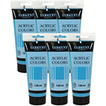 (6 EA) 120ML TUBE ACRYLIC LAKE BLUE