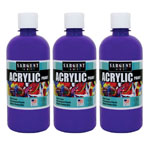 (3 EA) 16OZ ACRYLIC PAINT VIOLET