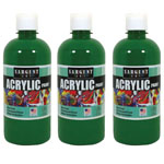 (3 EA) 16OZ ACRYLIC PAINT GREEN