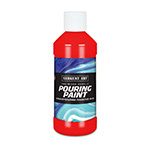 8OZ POURING PAINT ACRYLIC RED