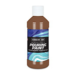 8OZ POURING PAINT ACRYLIC BROWN