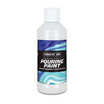 8OZ POURING PAINT ACRYLIC WHITE