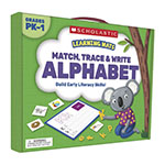 MATCH TRACE AND WRITE THE ALPHABET