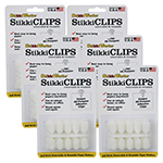 (6 PK) STIKKI CLIPS WHITE 20 PER PK