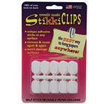 STIKKICLIPS 30 WHITE CLIP S PER PKG.