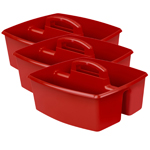 (3 EA) LARGE CADDY RED