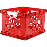 PREMIUM FILE CRATE W HAND LES RED