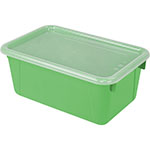 SMALL CUBBY BIN WITH COVE R GREEN