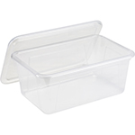 CLEAR CUBBY WITH LID