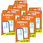 (6 PK) ADDITION 0-12 FLAS H CARDS