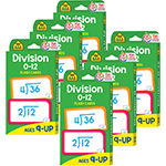 (6 PK) DIVISION 0-12 FLAS H CARDS