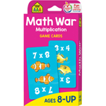 MATH WAR MULTIPLICATION G AME CARDS