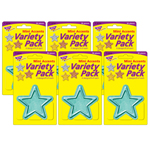 (6 PK) STARS MINI ACCENTS VARIETY