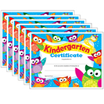 (6 PK) KINDERGARTEN CERTI FICATE OWL