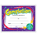 CERTIFICATE OF COMPLETION 30/PK