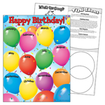 CHART HAPPY BIRTHDAY 17X2 2 GR PK-1