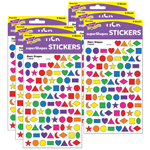 (6 PK) STICKER BASIC SHAP ES