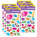 (6 PK) AWESOME ANIMALS SU PERSHAPES