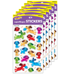 (6 PK) PUPPY PALS STICKER S LG