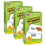 (3 PK) FLASH CARDS PICTUR E WORDS