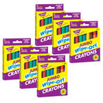 (6 BX) WIPE-OFF CRAYONS J UMBO