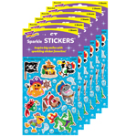 (6 PK) FISH PIRATES & CRE W SPARKLE