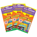 (3 PK) SPARKLE STICKERS S CHOOL DAYS