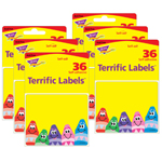 (6 PK) NAME TAGS COLORFUL CRAYONS