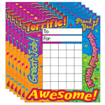 (6 EA) INCENTIVE PAD REWA RD WORDS