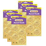 (6 PK) AWARD SEAL EXCELLE NCE GOLD