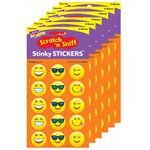 (6 PK) EMOJI CHEER STINKY STICKERS