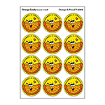 STICKERS 24CT ORANGE A PR OUD ORANGE